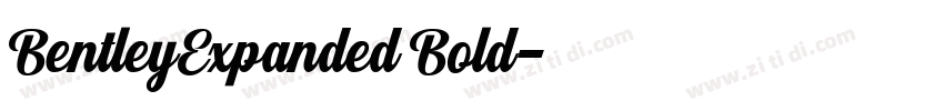 BentleyExpanded Bold字体转换